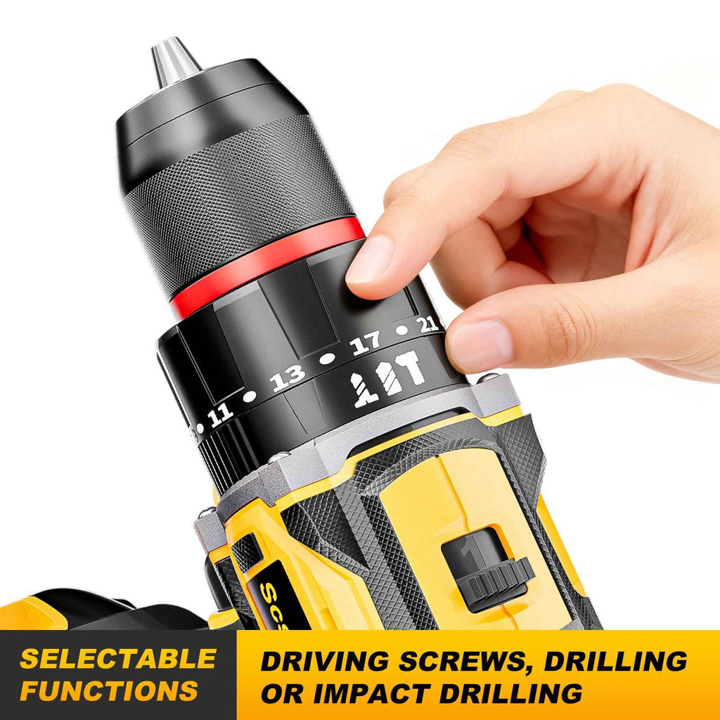 20V Cordless Brushless Drill Driver 24-Piece Compact Kit 2.0Ah-70Nm