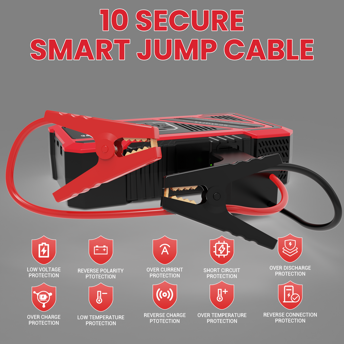 Scstartx 12V Car Jump Starter with Air Compressor 150 PSI Jump Box