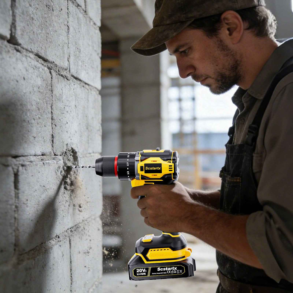 20V Cordless Brushless Drill Driver 24-Piece Compact Kit 2.0Ah-70Nm